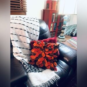 Vintage Bohemian farmhouse handmade acrylic wool Throw Blanket/Accent CouchThrow